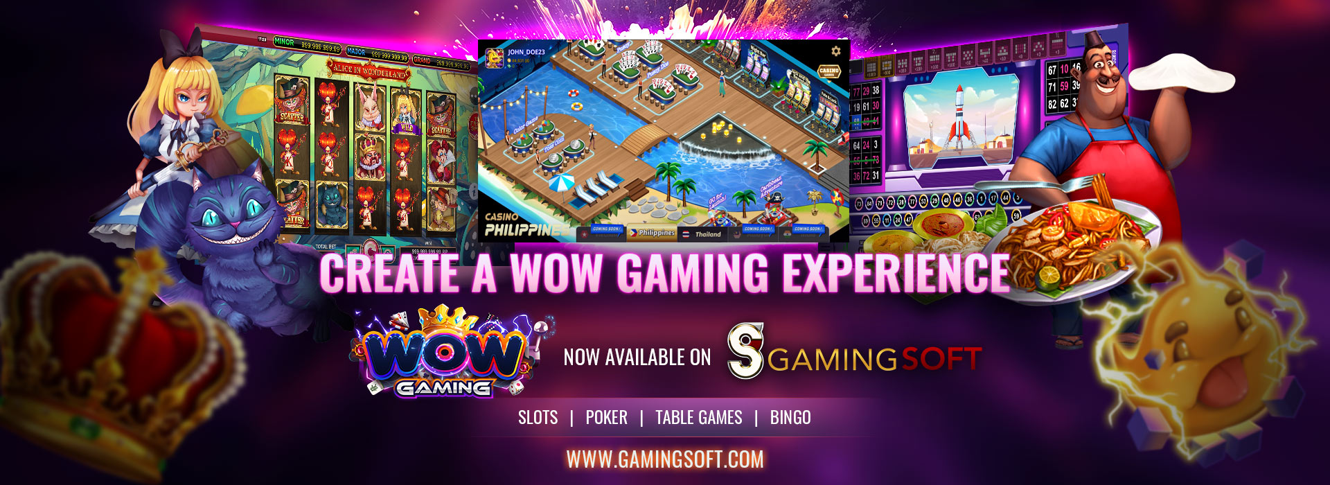 Create a WOW Gaming Experience Web Banner - GamingSoftWeb 