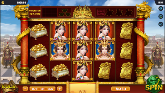 老子是皇帝是一款以中國古代皇上為主題的老虎機遊戲由合作夥伴DreamTech (DT) 所提供 - 樂遊國際GamingSoft