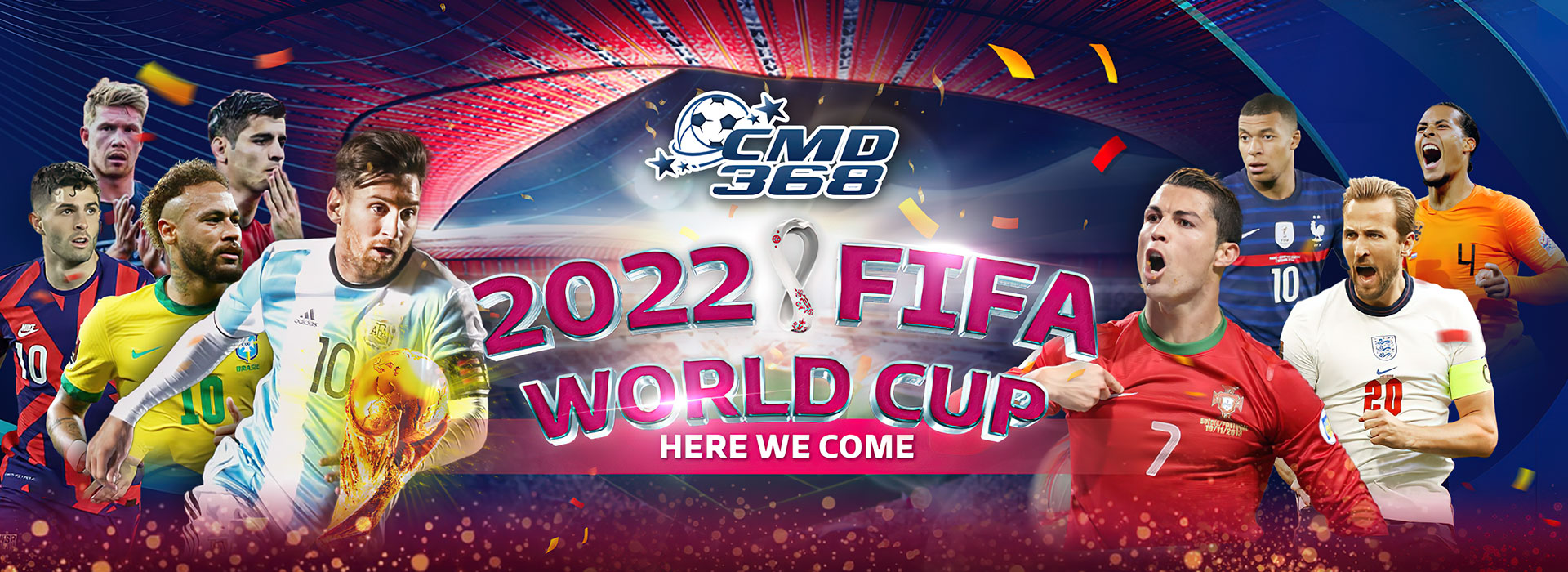 CMD worldcup lucky bonus challenge Web Banner - GamingSoft