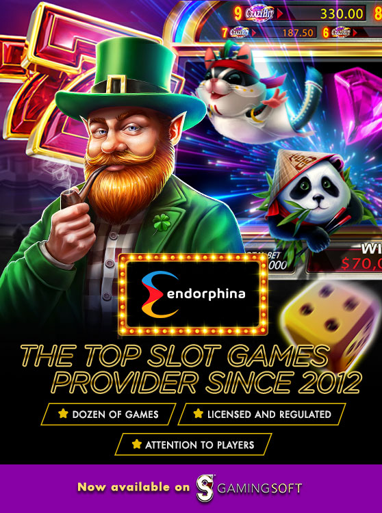 Endorphina the top slot games provider since 2012 mobile Banner - GamingSoft