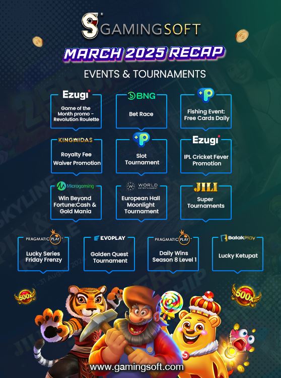 March 2025 Tournament and Event Recap mobile Banner - GamingSoft