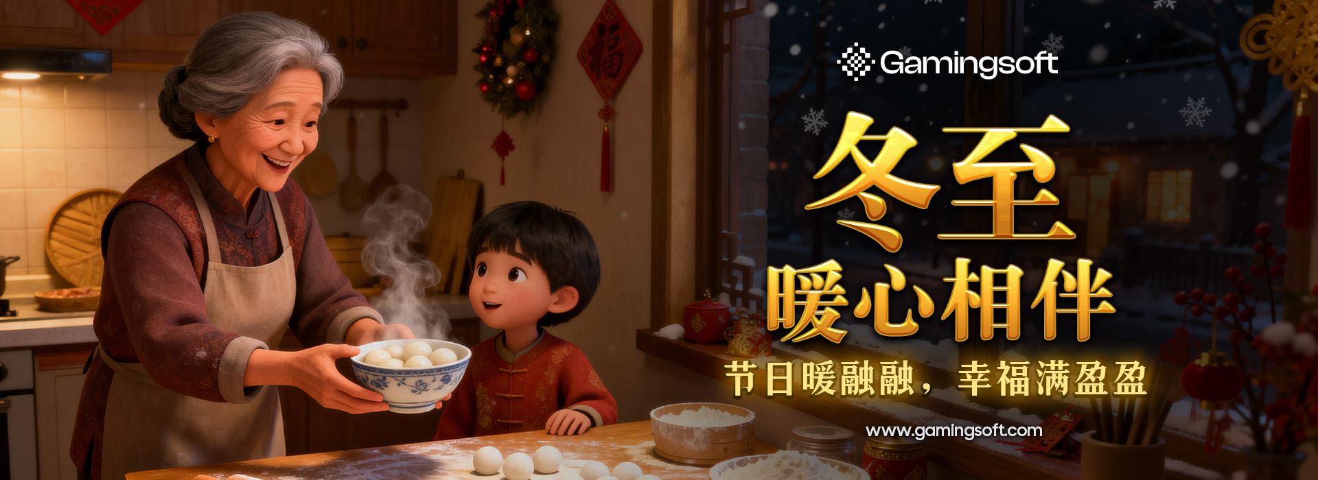 Gamingsoft 2025 冬至网页横幅 - Gamingsoft