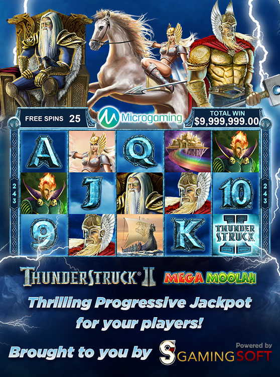 Microgaming Thunderstruck II Mega Moolah Mobile Banner - GamingSoft