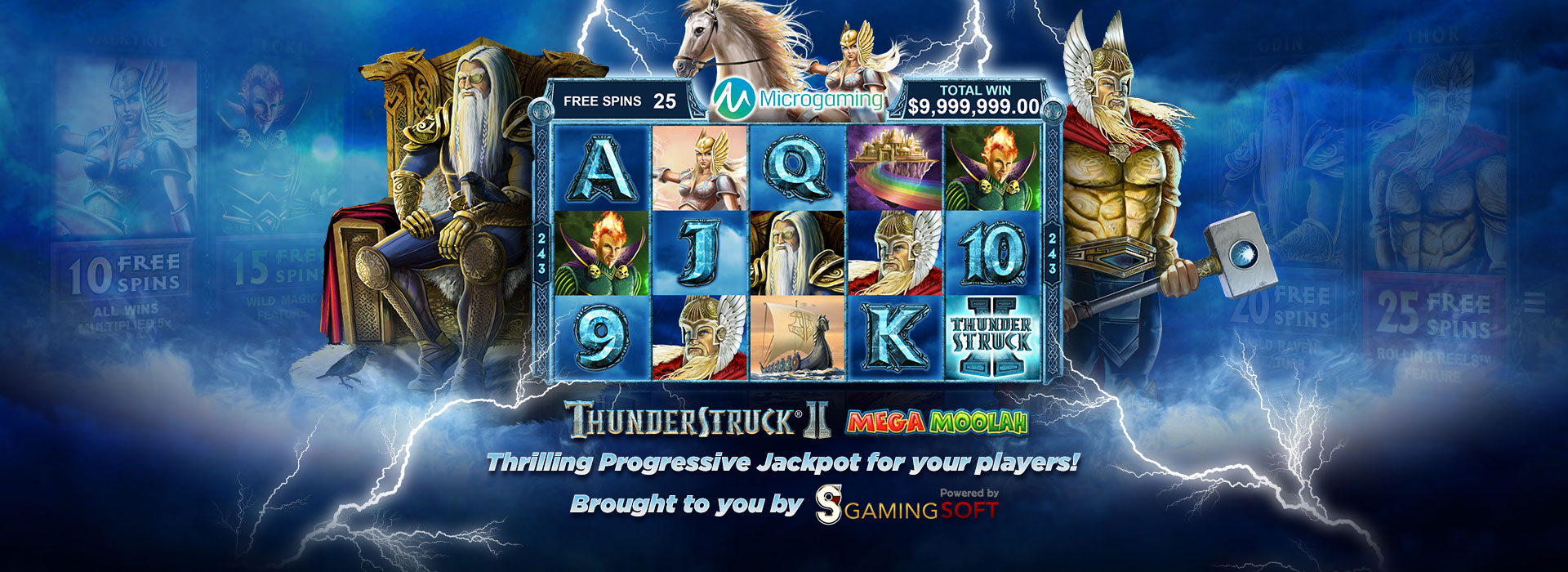 Microgaming Thunderstruck II Mega Moolah Web Banner - GamingSoft