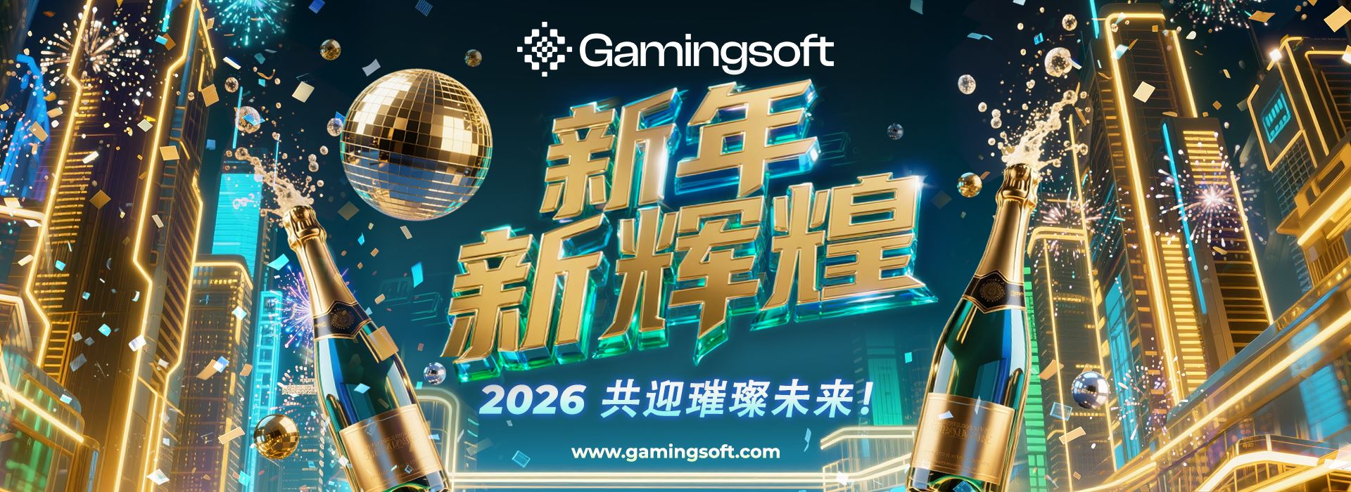Gamingsoft 2026 新年网页横幅 - Gamingsoft
