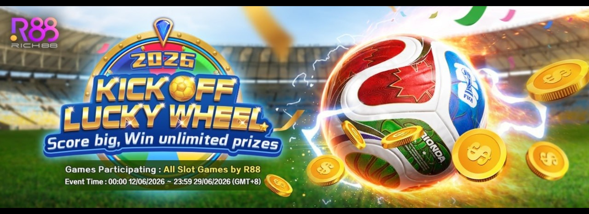 FIFA x RiCH88 Lucky Wheel Promotion (Group Stage)