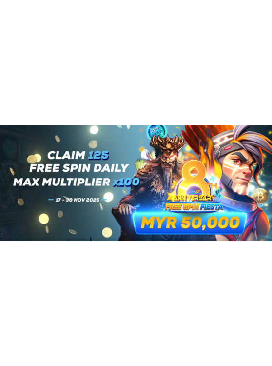 M777 x Live22 8th Anniversary Free Spin Fiesta