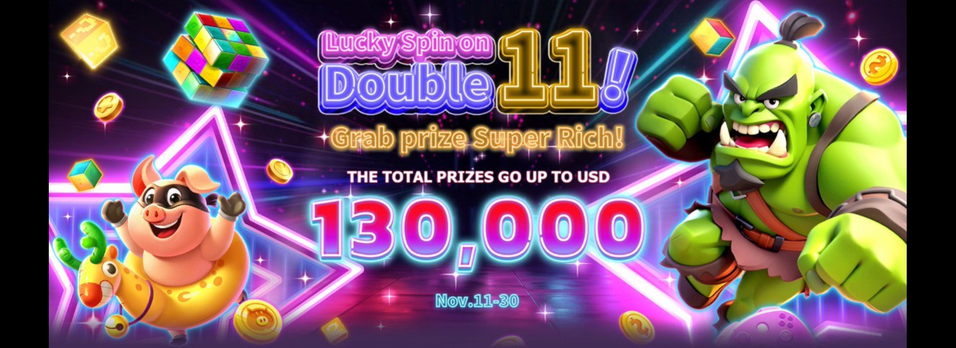 PLAYSTAR Lucky Spin on Double 11