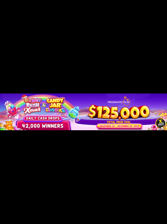 SUGAR RUSH XMAS & CANDY JAR CLUSTERS DAILY CASH DROPS