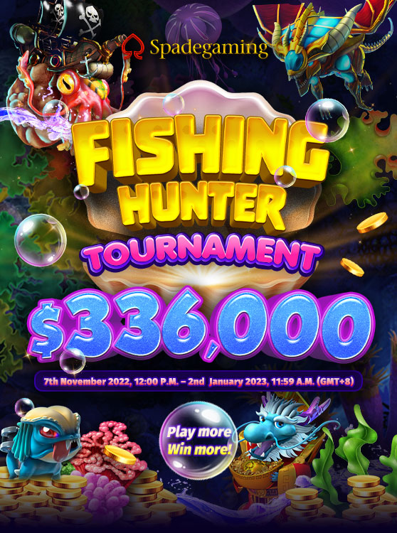 Fishing Hunter Tournament! Play more Win more!! $336,000 TO BE WON!!