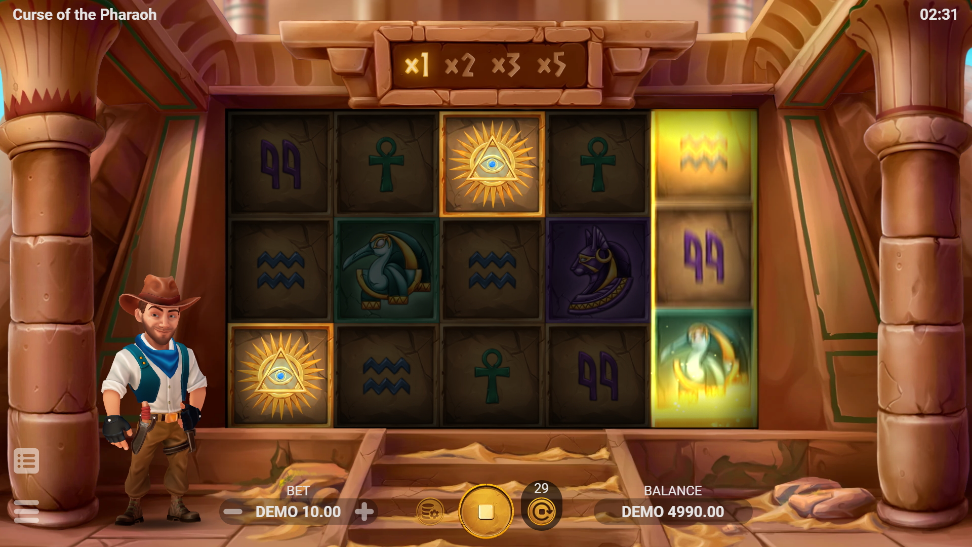Curse of the Pharaoh is a Slot Game Provided by the Vendor Partner Evoplay - GamingSoft