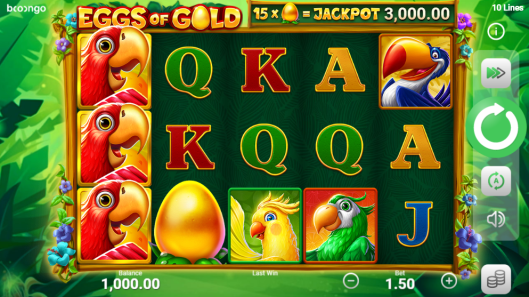 Eggs of Gold is a Slots Game Provided by the Vendor Partner Booongo - GamingSoft