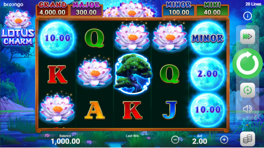 Lotus Charm is a Slots Game Provided by the Vendor Partner Booongo - GamingSoft