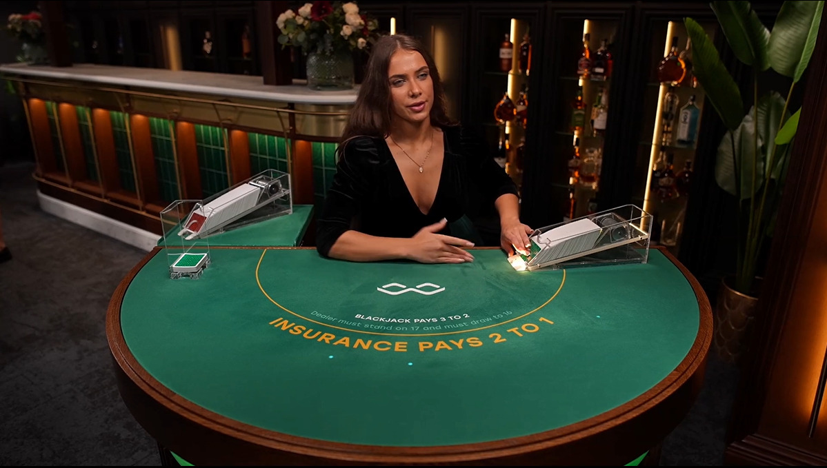 The Blackjack Game From Winfinity Live Casino