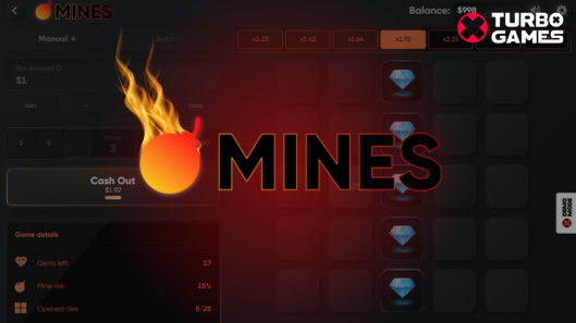 The Mines Game From Turbo Gamescrash Game