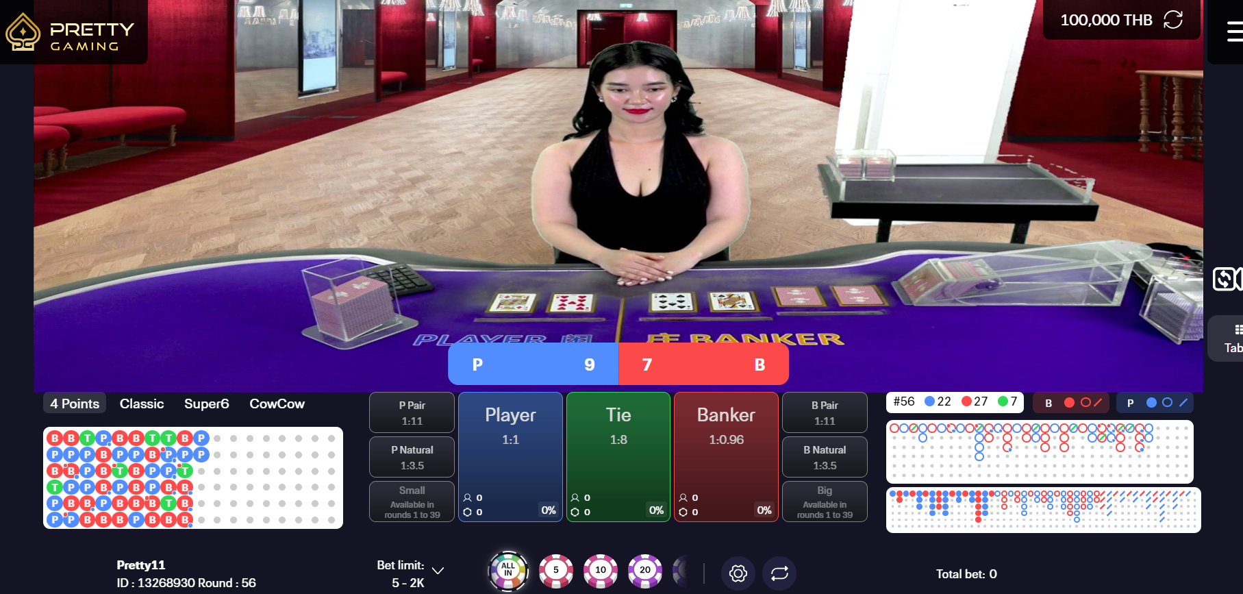 The Pretty Parlay Game From Pretty Gaming Live Casino