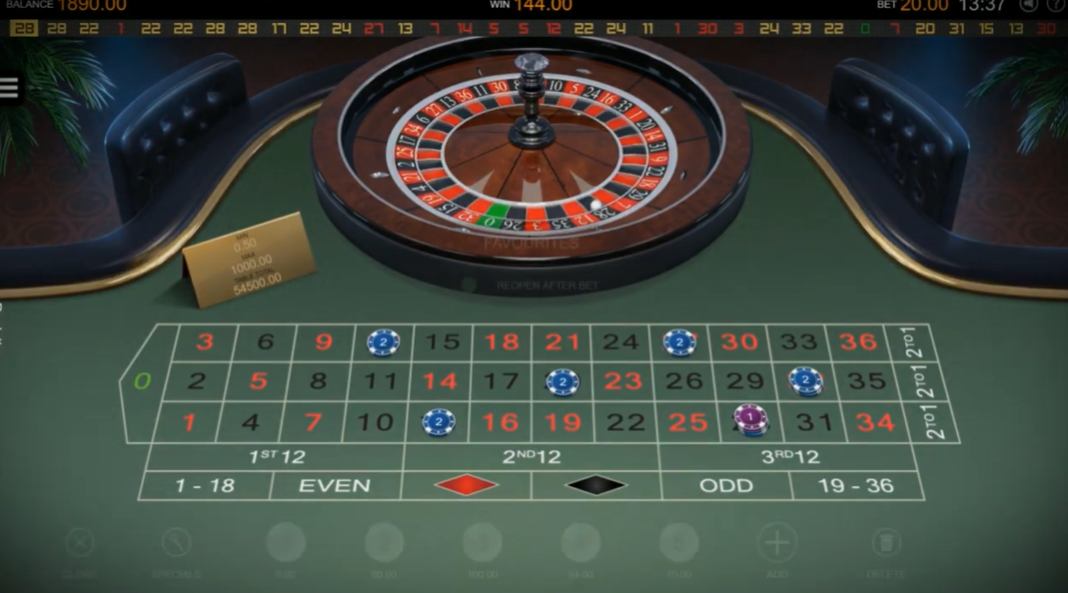 The Roulette Game From Microgaming